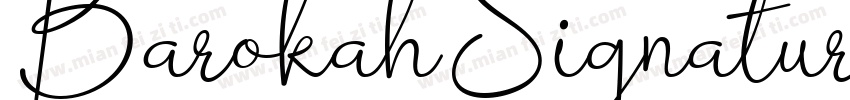 BarokahSignature Reg字体转换